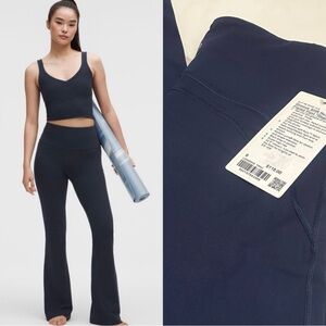 NWT Groove Nulu Super-High-Rise Flared Pant Regular size 6 True Navy
